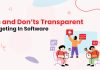 Dos and Don’ts Transparent Budgeting In Software
