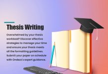Thesis writing and editing